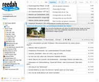 In German: the mark-as-read options