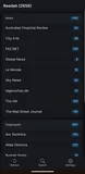 On a phone: folders and unread counts