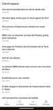 On a phone: a French feed, in French
